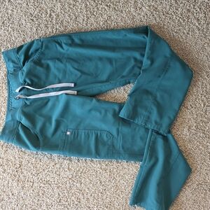 Figs Hunter Green Kade Scrub Pants